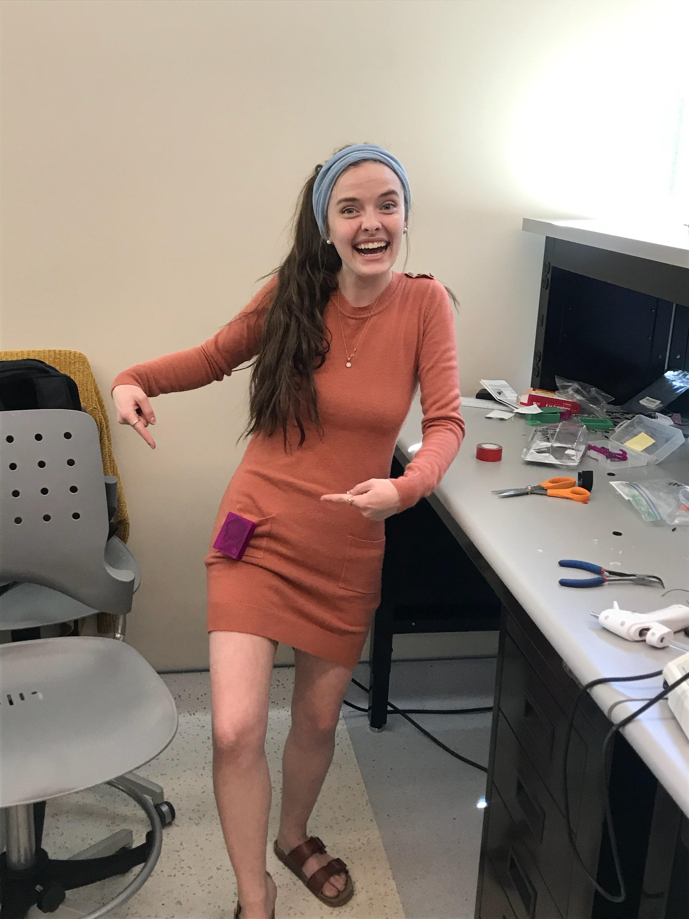 Wearable biosensors on a table